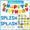 Splish Splash Birthday Bash Party Supplies Splish Splash Balloons Beach Happy Birthday Banner Summer Pool Party Hanging Swirls for Boys Hawaiian Summer Pool Beach Party Decorations